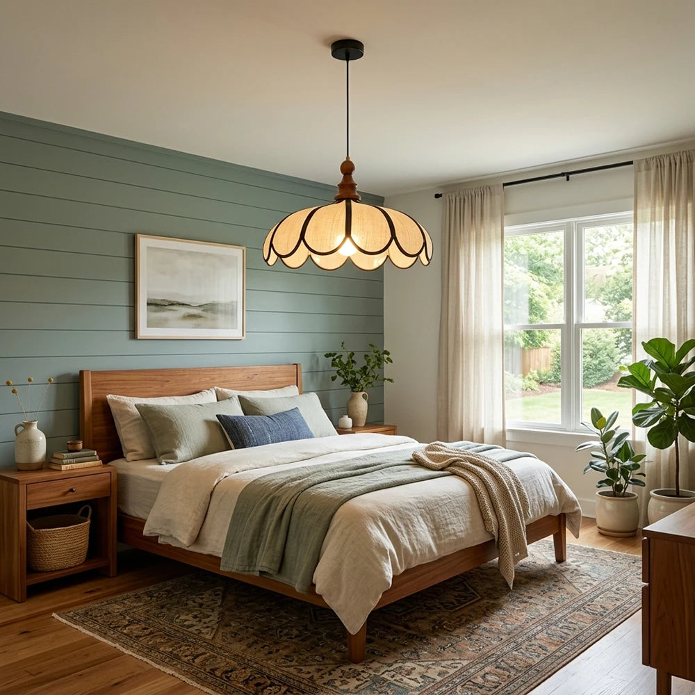 Elowen Scalloped Shade Pendant Light