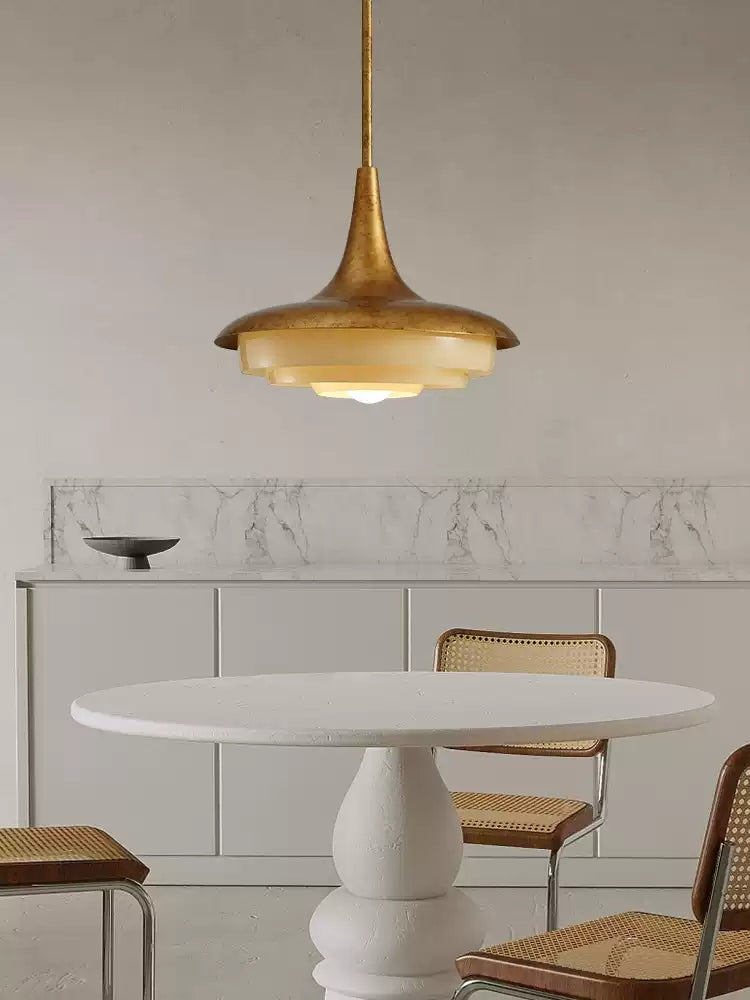 مصباح معلق خشب Mid-Century
