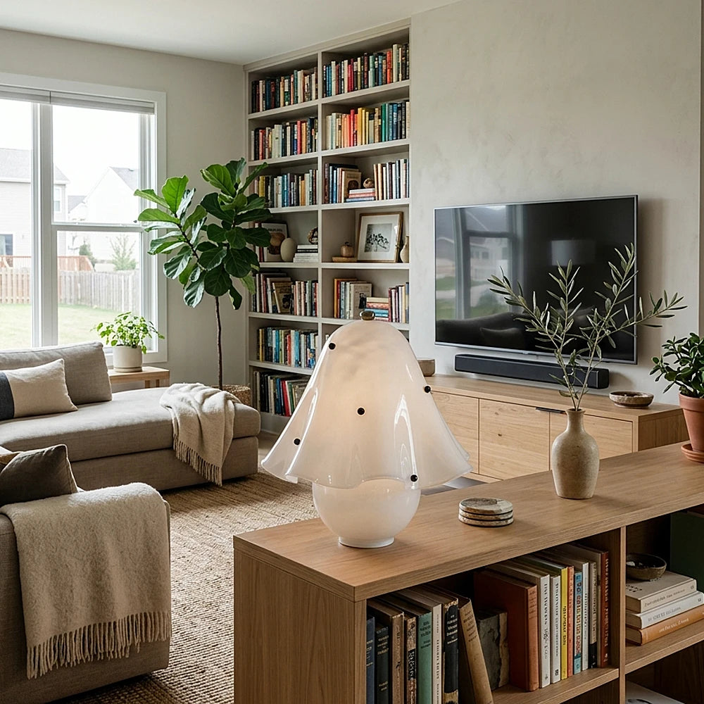 Fiora Scalloped Mushroom Table Lamp
