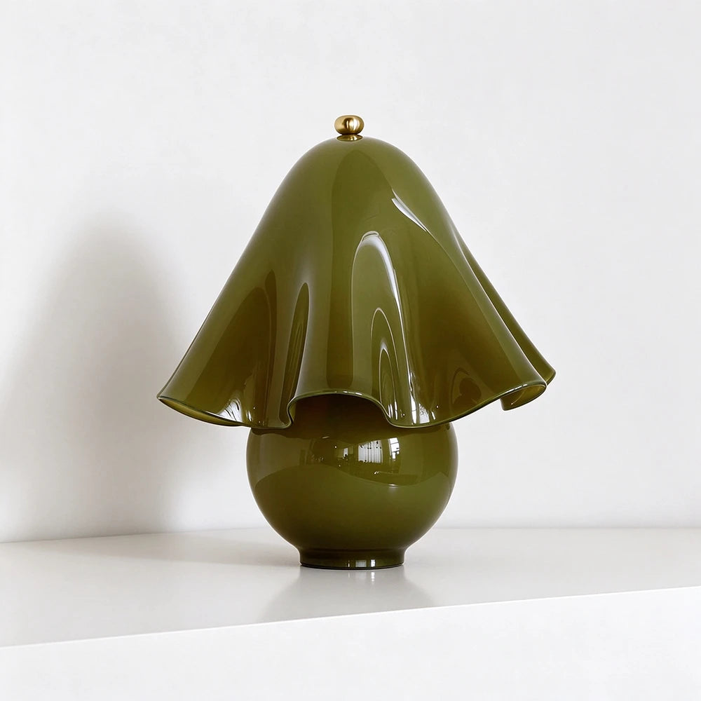 Fiora Scalloped Mushroom Table Lamp