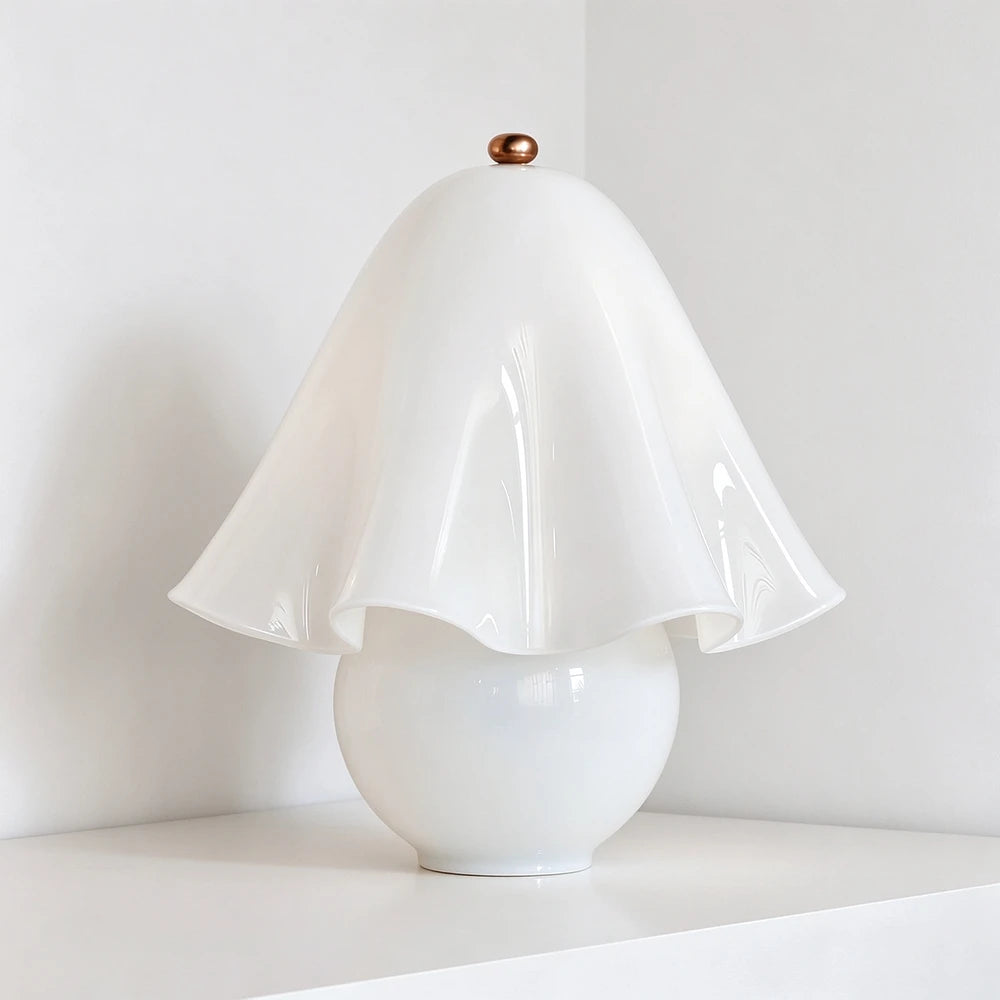 Fiora Scalloped Mushroom Table Lamp