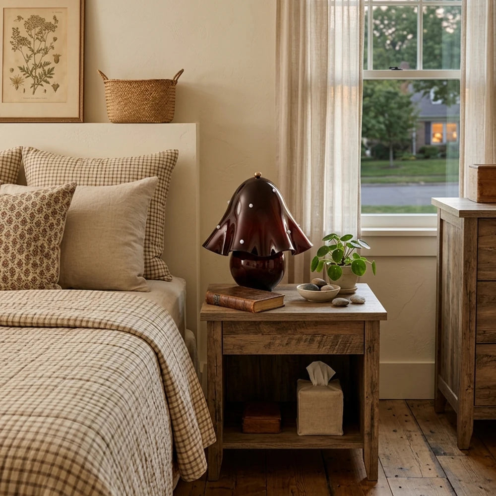 Fiora Scalloped Mushroom Table Lamp