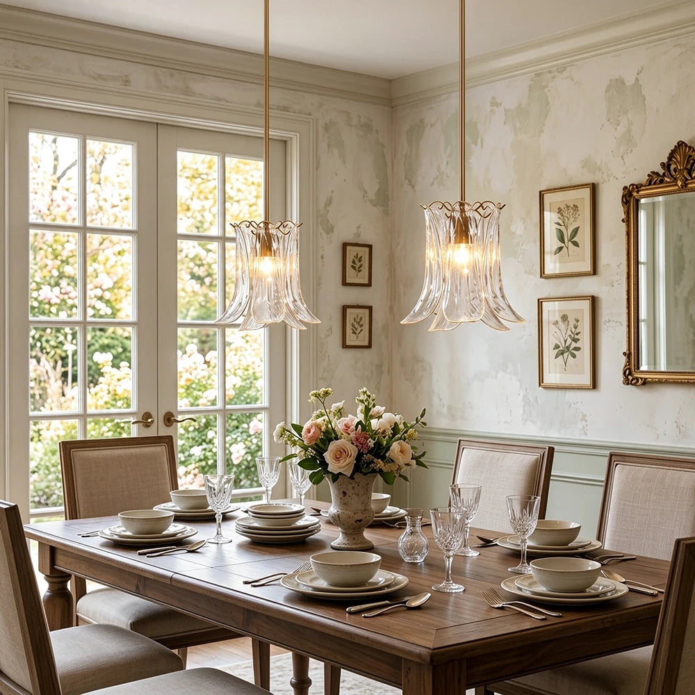 Fiorella Petal Glass Pendant Light