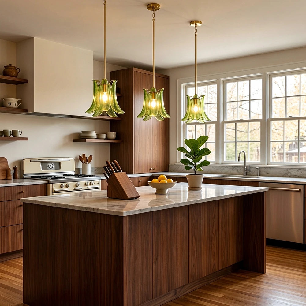 Fiorella Petal Glass Pendant Light