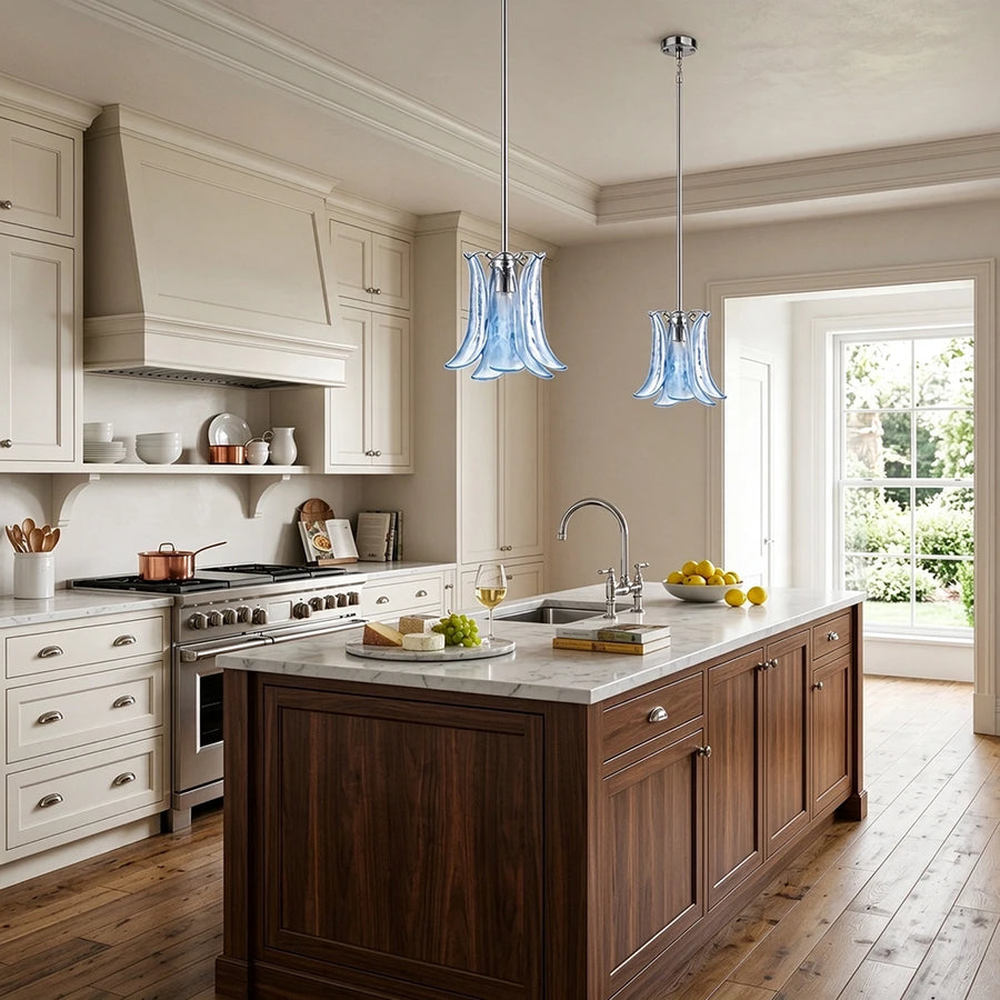 Fiorella Petal Glass Pendant Light