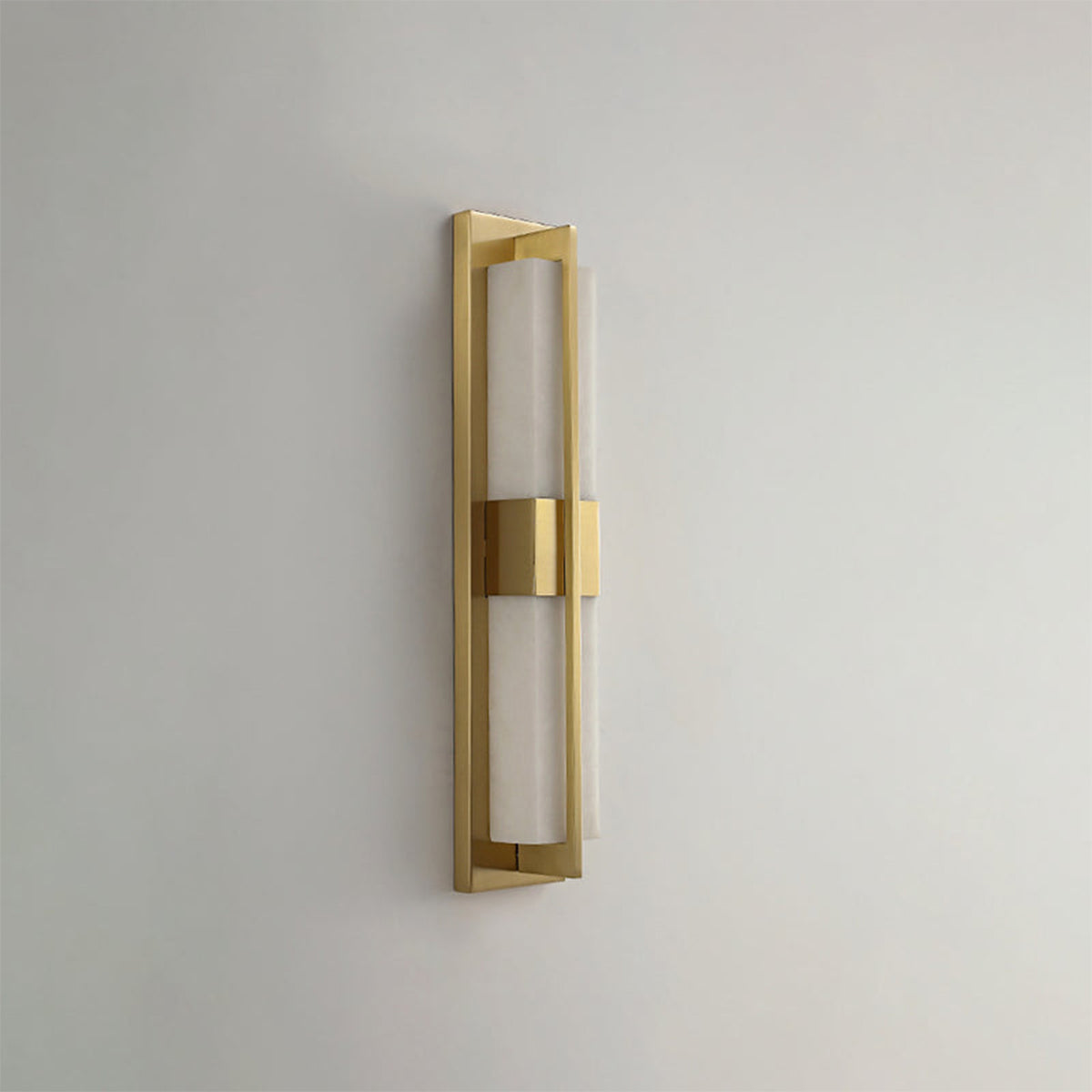 Rectangular Luxury Alabaster Wall Sconce - view 14 | Liootrlamp