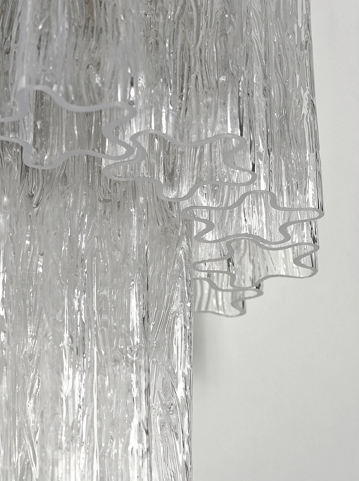 Rivelle Tiered Textured Glass Wall Sconce