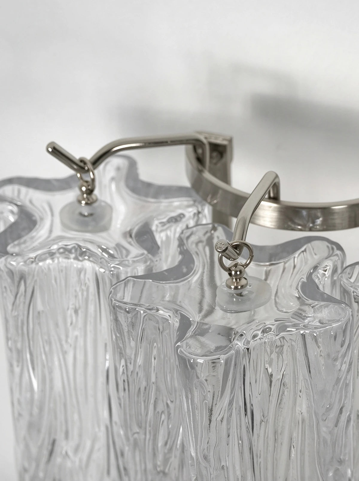 Rivelle Tiered Textured Glass Wall Sconce