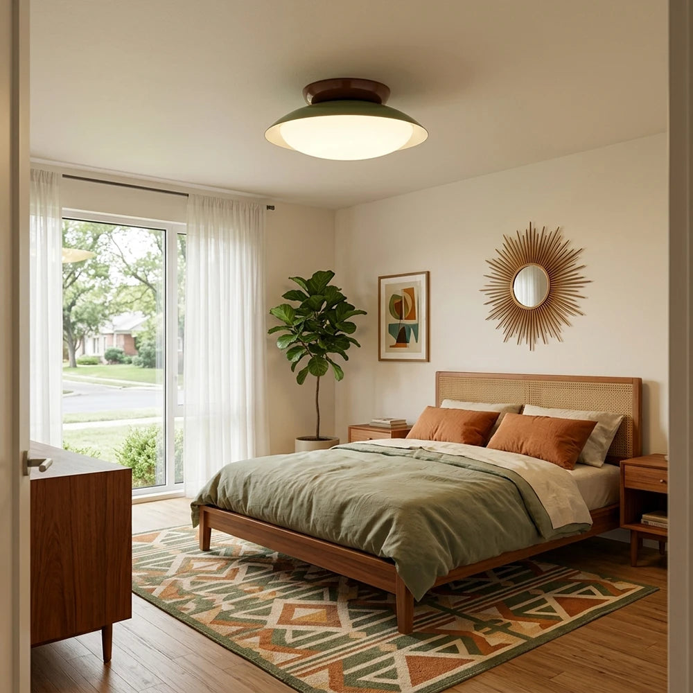 Tavola Retro Disc Flush Mount Ceiling Light