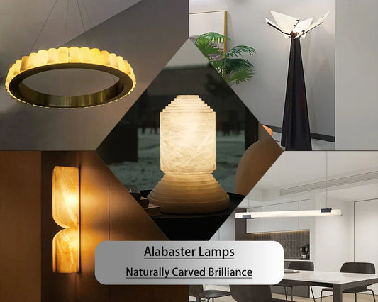 Alabaster Lamps:Naturally Carved Brilliance