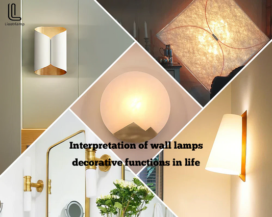 Interpretation of wall lamps: decorative functions in life