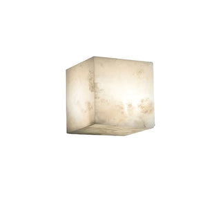 Alabaster Cube Wall Light