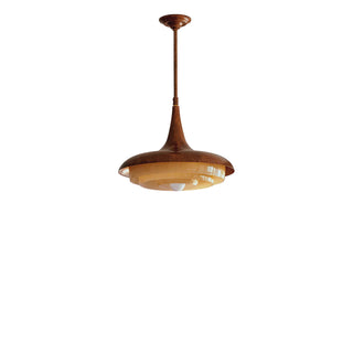 Mid-Century Wood Pendant Light