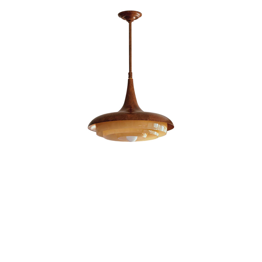 مصباح معلق خشب Mid-Century