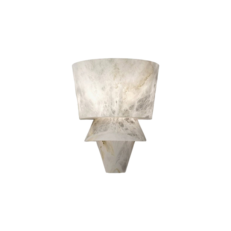 Geometric Alabaster Wall Lamp