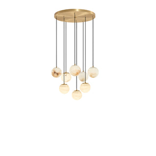 Luxury Multi-Globe Alabaster Pendant Light