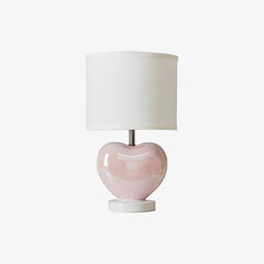 Pearlescent Heart Shape Table Lamp