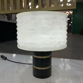 Luxury Black Alabaster Table Lamp