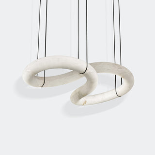 Helix Alabaster Pendant Light