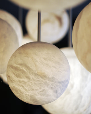 Luxury Multi-Globe Alabaster Pendant Light