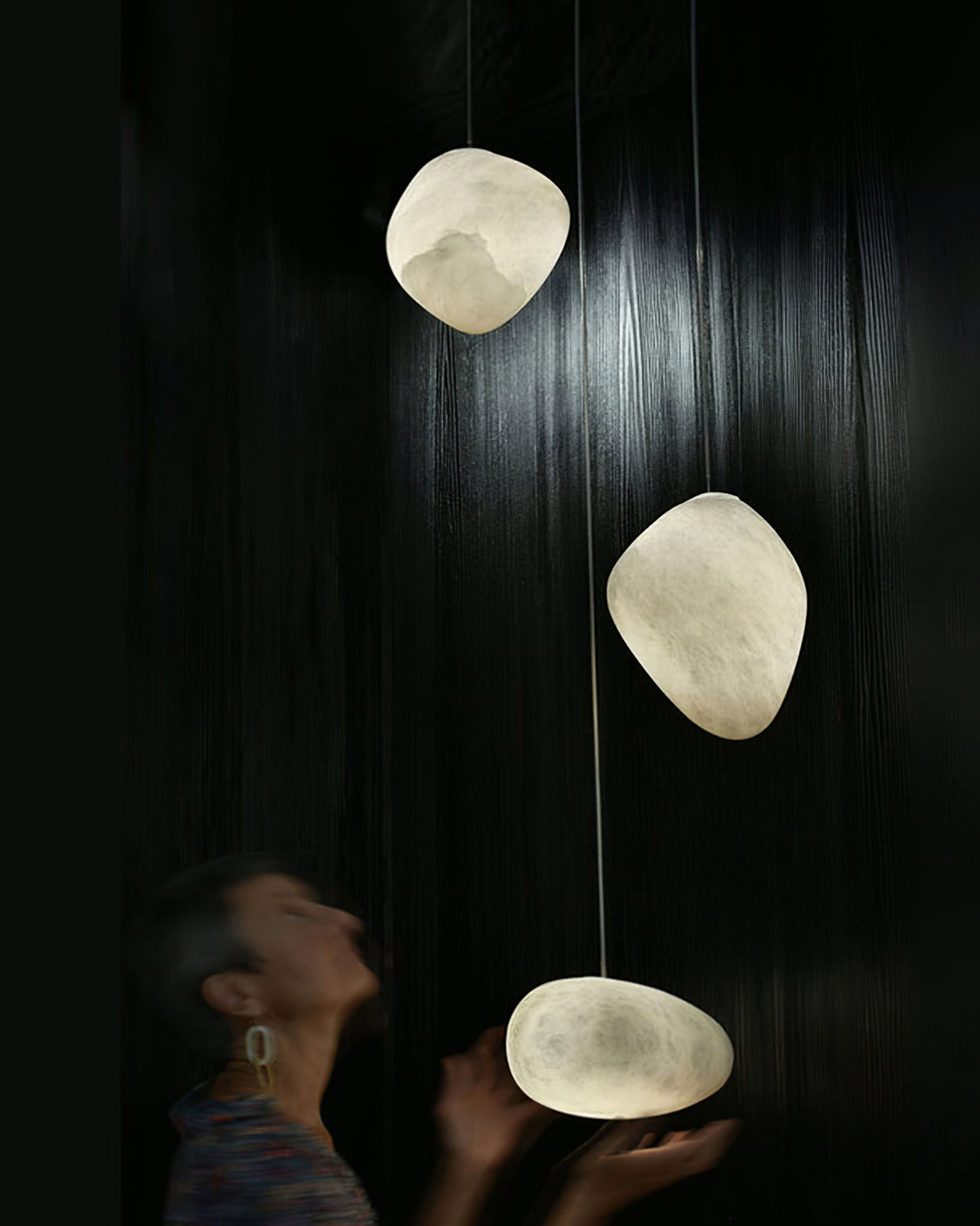 Pebble Alabaster Pendant Light