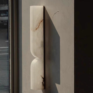 Double Curve Alabaster Wall Light