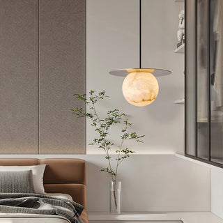 Disc Alabaster Pendant Light