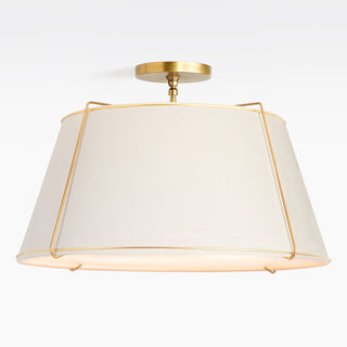 Gold Conical Semi-Flush Lise Ceiling Light