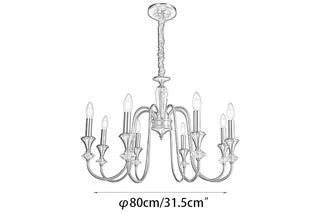 Vintage Iron Scroll Chandelier