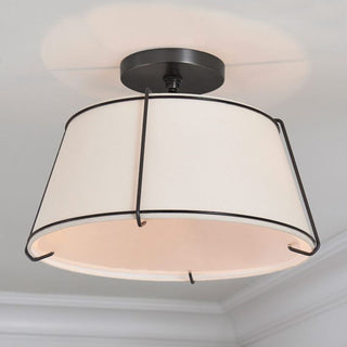 Gold Conical Semi-Flush Lise Ceiling Light