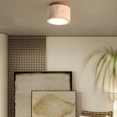 Minimalist Rustic Stone Ceiling Light