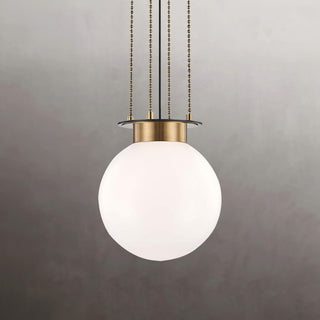 Opal Globe Gunther Pendant Light