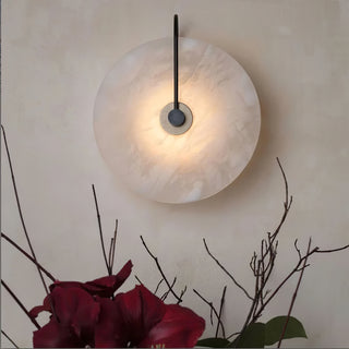 Circular Glow Marble Wall Sconce