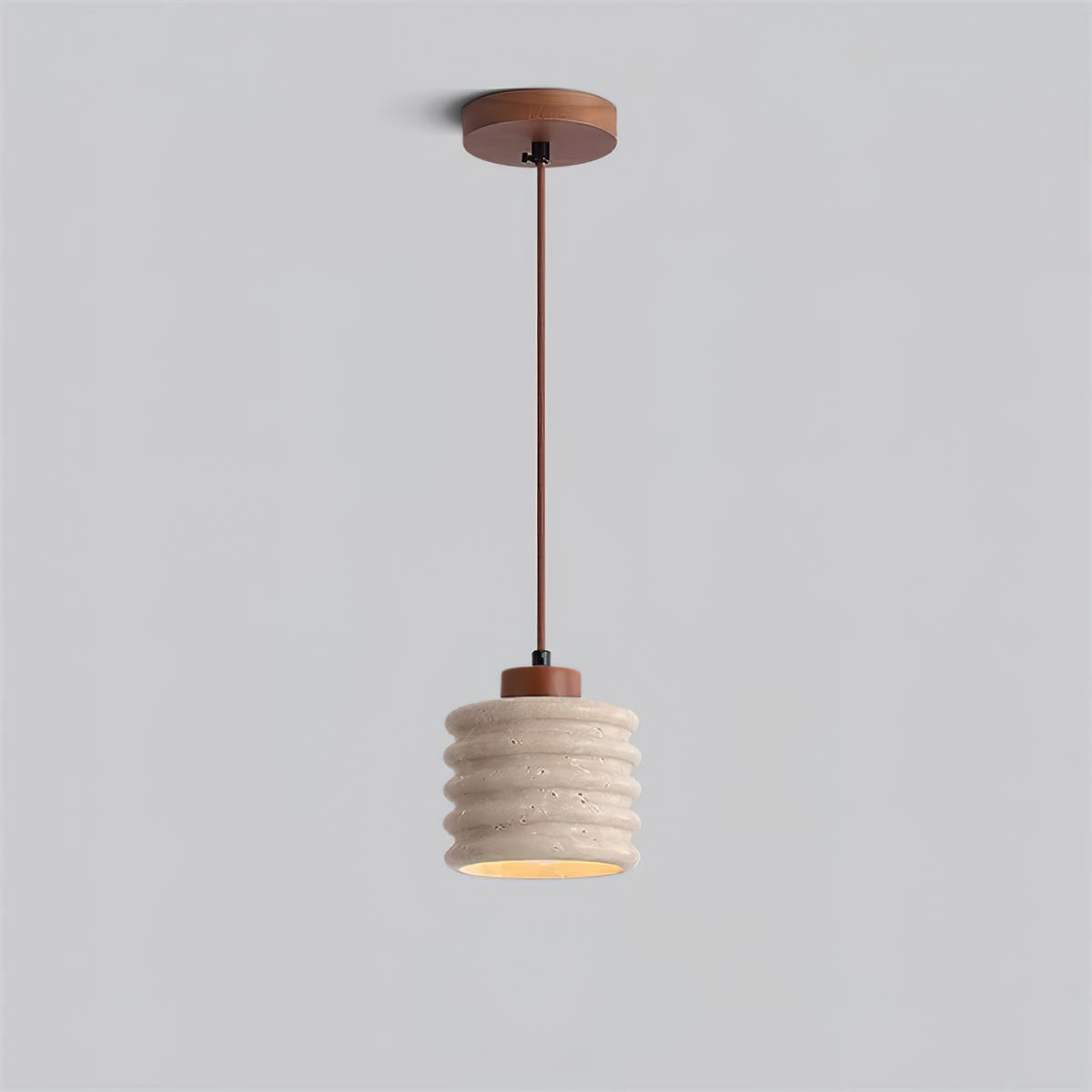 مصباح معلق ترافرتين أسطواني Convex