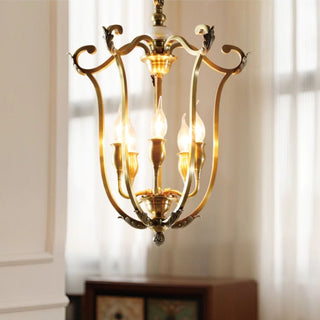 Classical carved candle chandelier