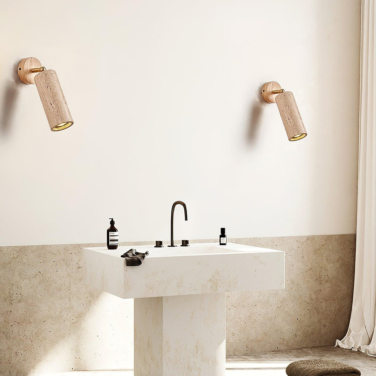 Mireille Modern Rustic Pivot Wall Lamp - view 4 | Liootrlamp