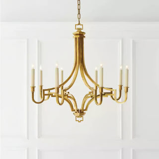 Luxury Gold Candle-Style Mykonos Chandelier