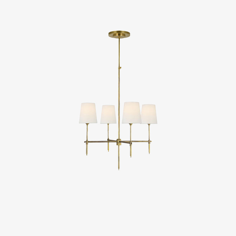 Modern Classic 4-Light Tapered Shade Chandelier