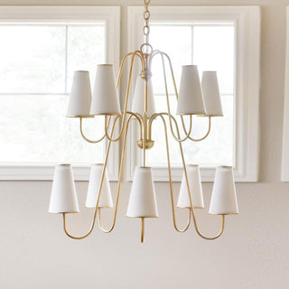 Gold Two-Tier Montreuil  Chandelier