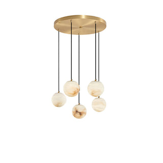 Luxury Multi-Globe Alabaster Pendant Light