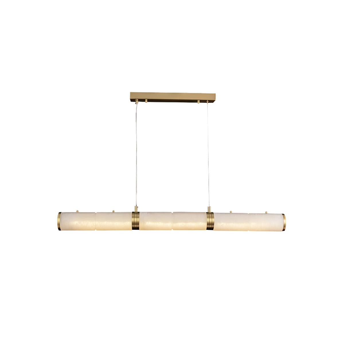 Alabaster Column Linear Chandelier - view 17 | Liootrlamp