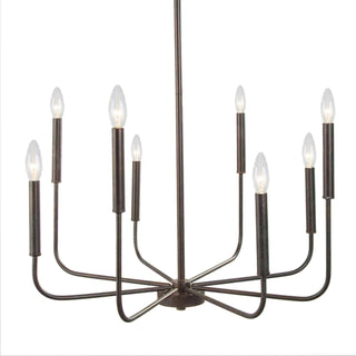 Modern Black Candlestick Chandelier