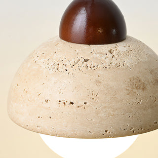 Wabi-Sabi Textured Stone Pendant Light