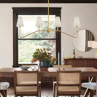 Daphne Brass Linear American Chandelier