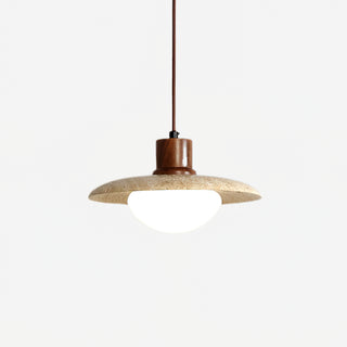 Japanese Modern Travertine Hanging Light