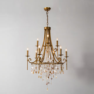 Tatum Lux American Shell Crystal Chandelier