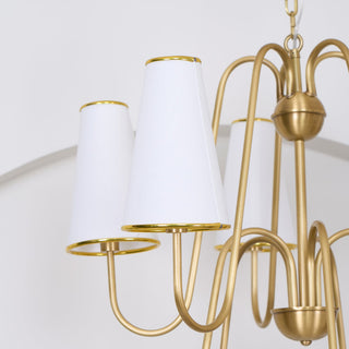 Gold Two-Tier Montreuil  Chandelier