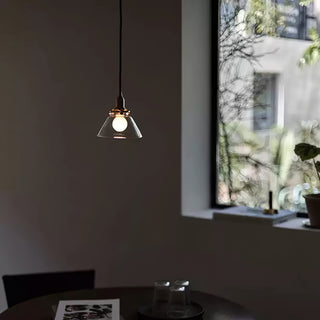 Minimalist Cone Shaped Glass Pendant Lamp