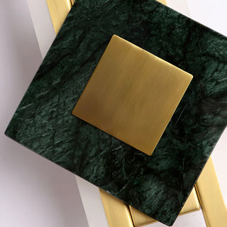 Green Marble Square LED Wall Light