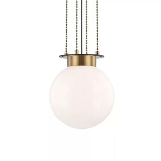 Opal Globe Gunther Pendant Light